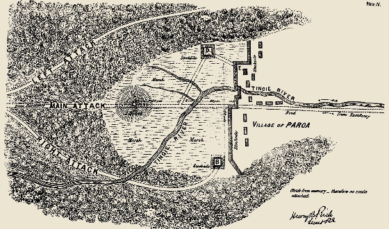 Map
                  of battle of Paroi